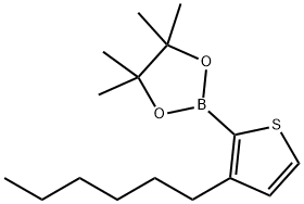 2-(3-hexylthiophen-2-yl)-4,4,5,5-tetramethyl-1,3,2-dioxaborolane/850881-09-3